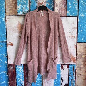 Women's Ashley By 26 International Open Front Cardigan XLARGE Pink PRE-OWNED